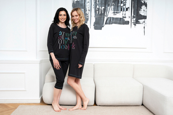 Camisón Olza Moda Italiana - negro