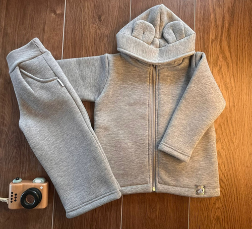 Conjunto de chándal para niño DH104 gris - Mamatti sudadera y pantalón