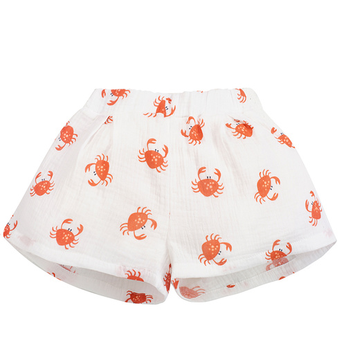 Pantalones cortos de muselina color crudo para niñas Pinokio - comodidad y estilo para el verano
