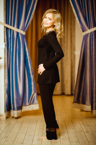 Kapas Conjunto de pijama para mujer Kalimo - negro