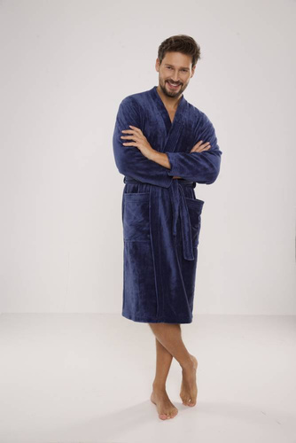 391 Albornoz de hombre Hugo De lafense - denim