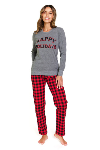 Pijama de señora 7343 Gris oscuro Doctor Nap - 100% algodón