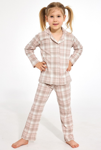 Pijama para niña Cornette 972/211, 973/211 Giorgia 2 100% algodón con apertura frontal