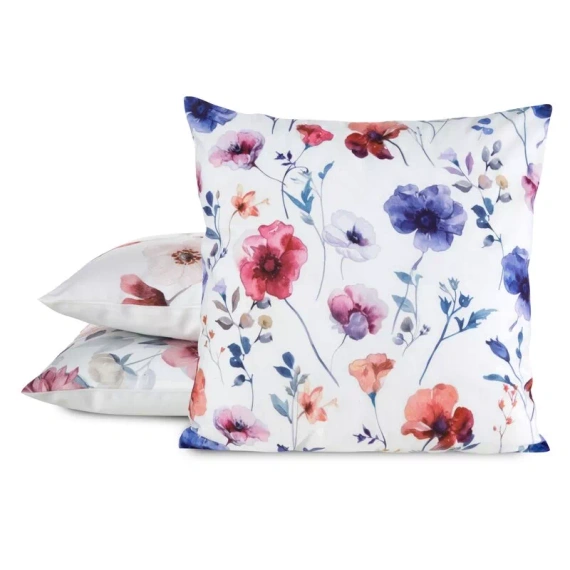 Funda cojín 45x45 Mink 38 Eurofirany terciopelo flores