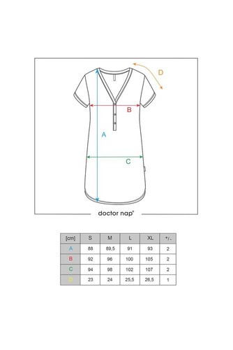 Doctor Nap 4542 Camisón Mujer 100% Algodón Canalé