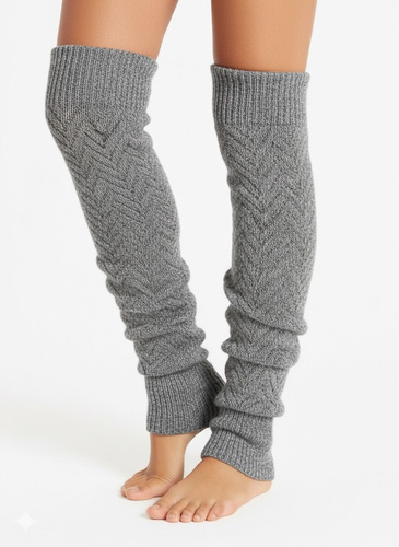 Polainas Gatta Wedel Soft art.01 - polainas cálidas de jacquard para invierno, gris