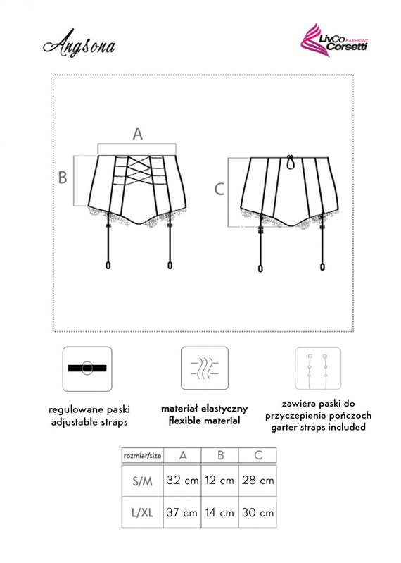 Angsona Braga de mujer LivCo Corsetti Fashion negro