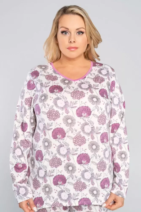 Pijama señora manga larga, pantalón Lobelia Italian Fashion -