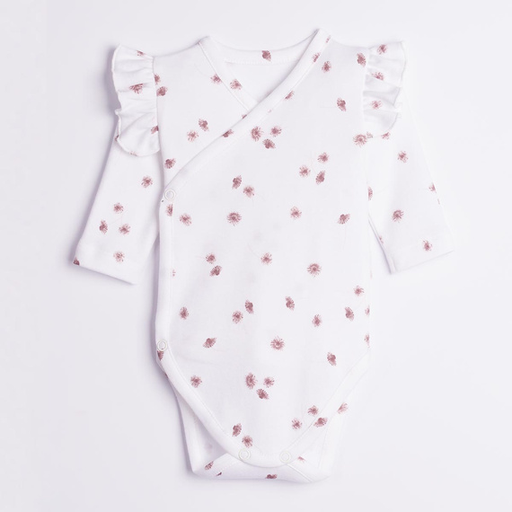 Nicol Hania 226094 Body cruzado manga larga flores crema