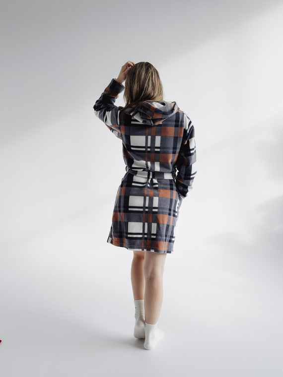 031 Manta albornoz De Lafense - cálido albornoz de vellón para mujer Super Cozy, camel