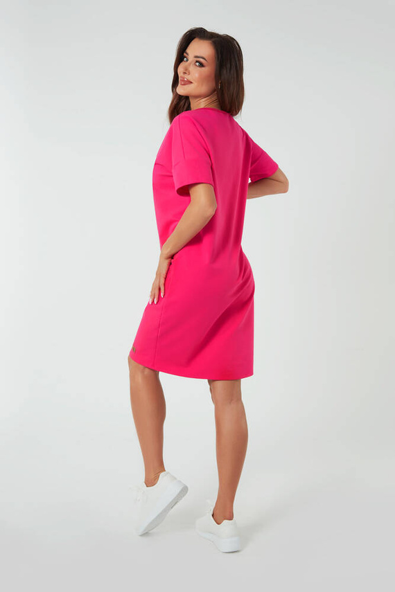 Túnica de manga corta para mujer Stella Italian Fashion - fucsia