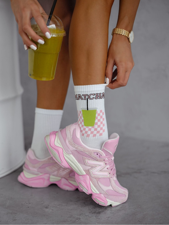 0200-175 Matcha Calcetines de mujer Milena - blanco Calcetines de algodón para mujer