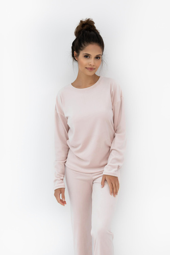 Pijama Harmony Velour Homewear Sensis - Producción polaca, manga larga y pantalón
