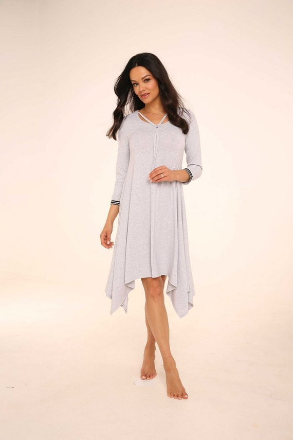 439 Vestido de noche Nice De Lafense - elegancia femenina y comodidad para dormir - melange claro