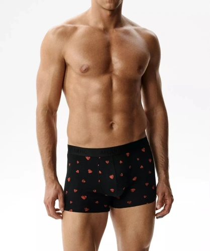 2GMH-032/Z26  Bóxer masculino Atlantic 2 unidades de algodón con corazones