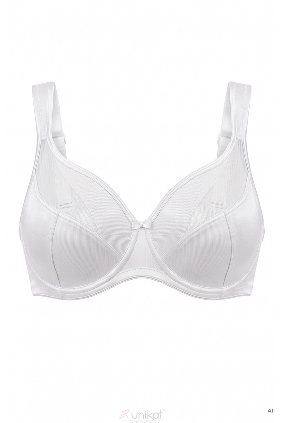 Biustonosz Mira Unikat moldeador ligero con tirantes ajustables - blanco