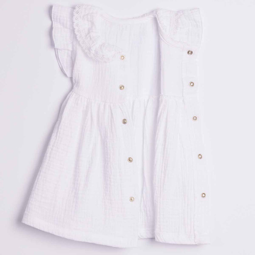 Nicol 224245 Vestido de Muselina para Niña 100% Algodón para Verano