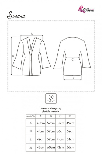 Sorana LC 90026 Bata de mujer LivCo Corsetti