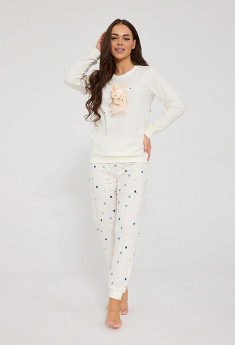 Pijama de mujer Cornette 671/476 Sleeping 100% algodón manga larga