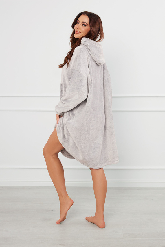 Forio Blusa con capucha unisex Moda Italiana - gris