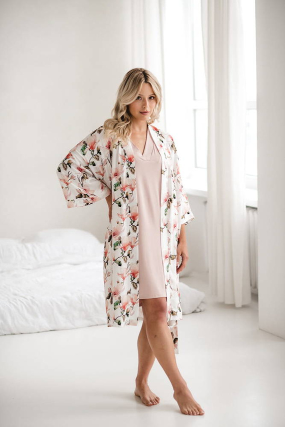 Magnolie szlafrok bambusowy Milk&Love 