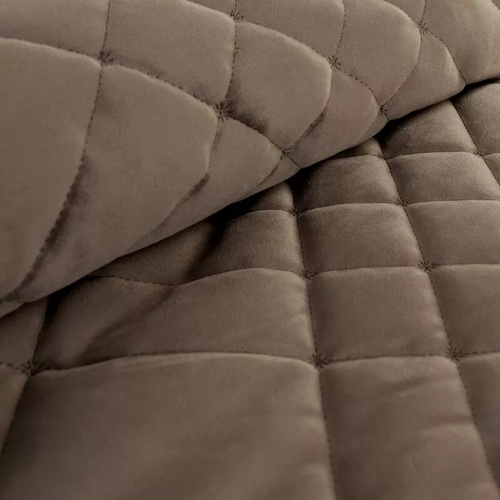 Ria 6 Colcha decorativa de terciopelo Eurofirany marrón