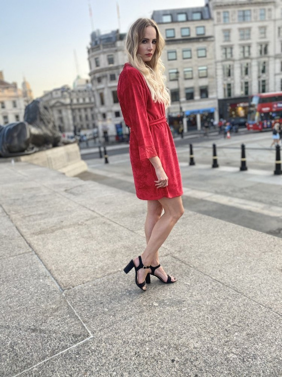 457 Bata corta de mujer Milagros - roja