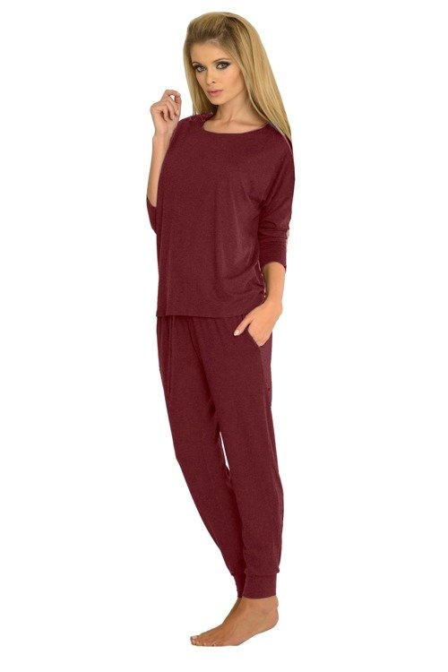 555 Paula Pijama de mujer De Lafense - granate