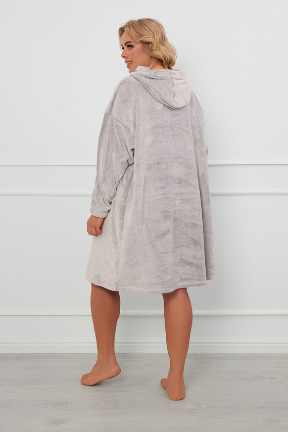 Forio Blusa con capucha unisex Moda Italiana - gris