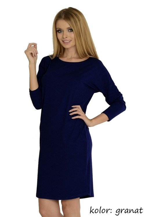 543 Camisón Paula manga 7/8 - grafito