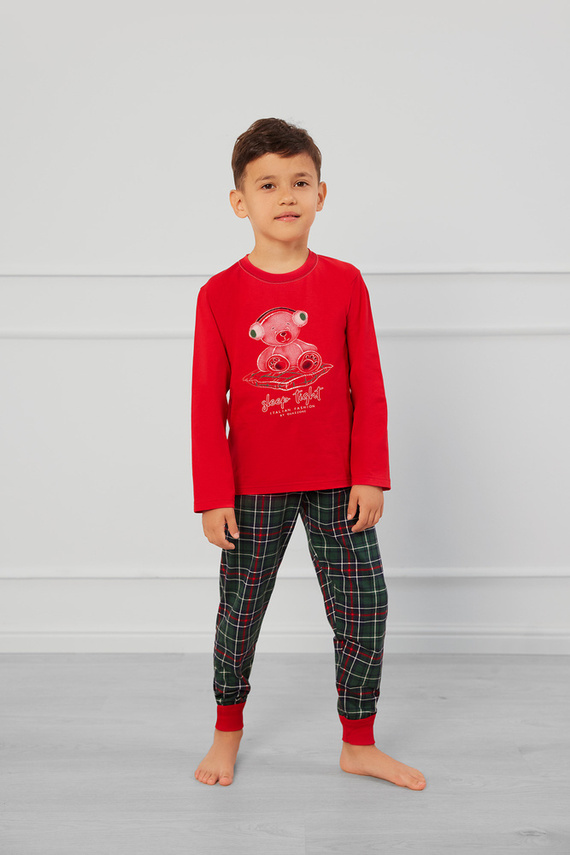 Fogo Pijama niño Moda Italiana - rojo/estampado