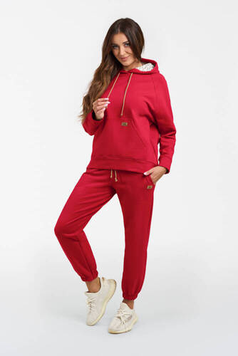 Sudadera con capucha Viva Women's Fashion - carmesí