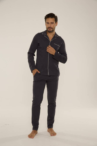 729 Norberto Pijama de hombre De Lafense - grafito