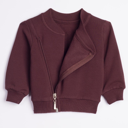 226273 Nicol HANIA Sudadera tipo ramonesa infantil marrón oscuro algodón