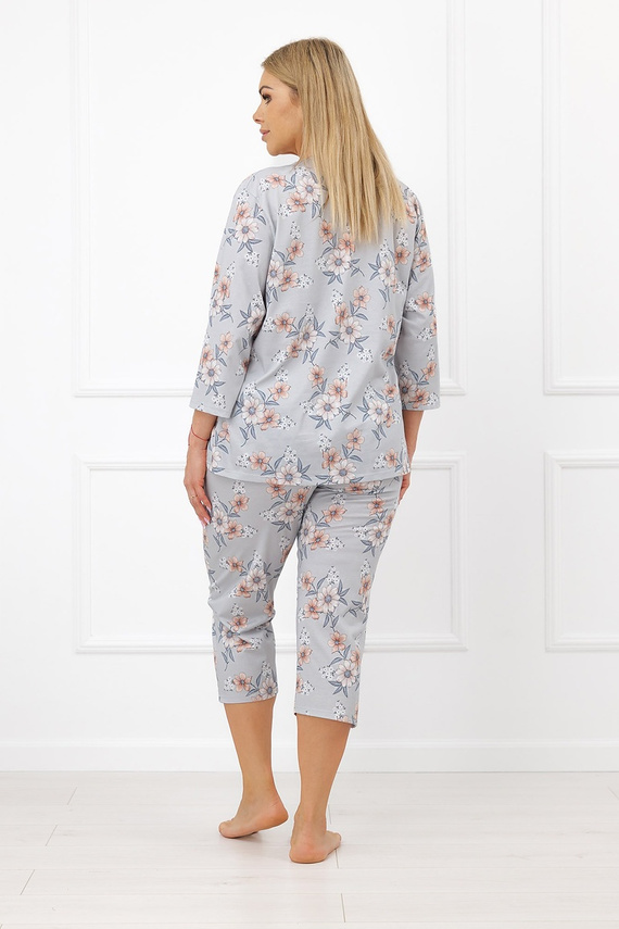 Pijama de mujer Dobrawa Italian Fashion 100% algodón Manga y pantalones 3/4