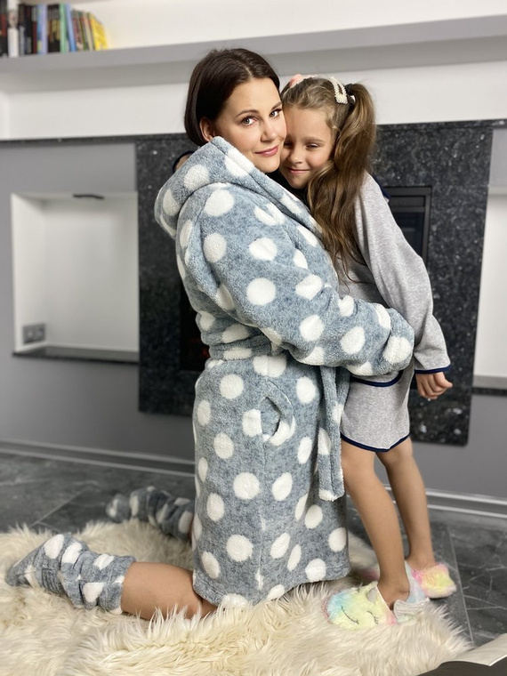 374 / 375 Albornoz infantil Desiree - gris