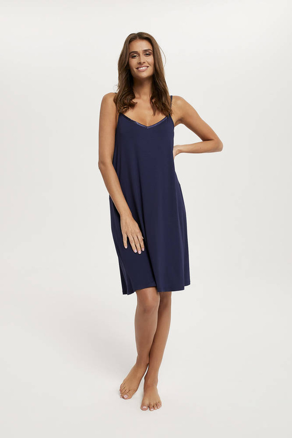 Song Camisón de señora, tirante estrecho Moda Italiana - azul marino