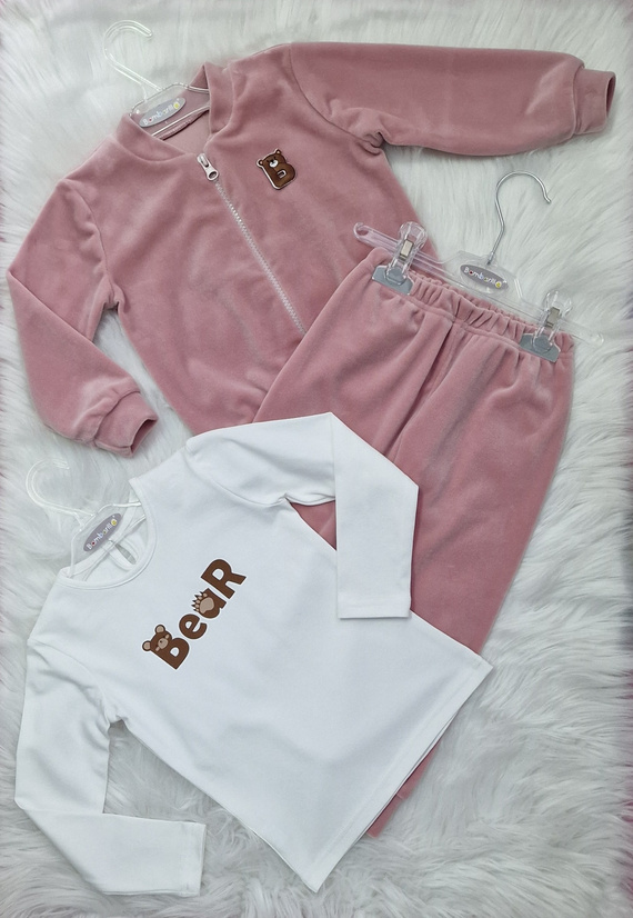 Blusa infantil Oso Bambarillo crudo | Algodón, manga larga