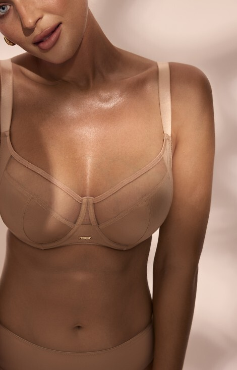 Sujetador suave Carmen Big SC-1169 Kinga piel- Suave, con aros, busto grande