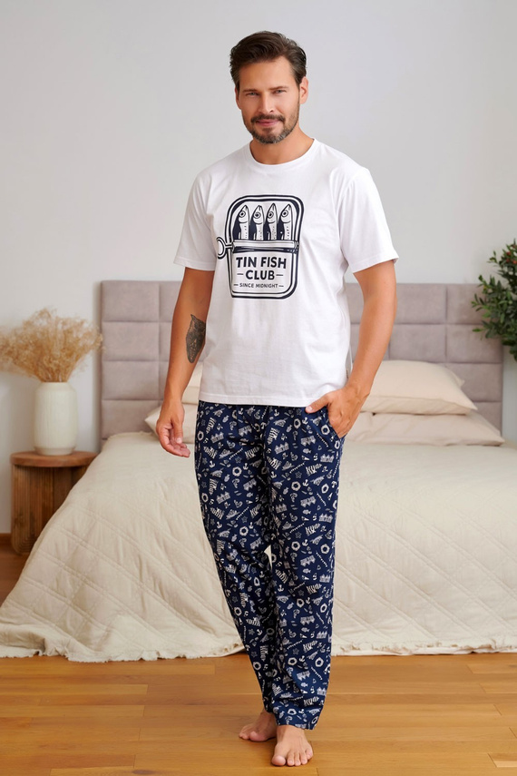 Pijama para hombre Doctor Nap 7554 Sunny Coast algodón pantalones largos