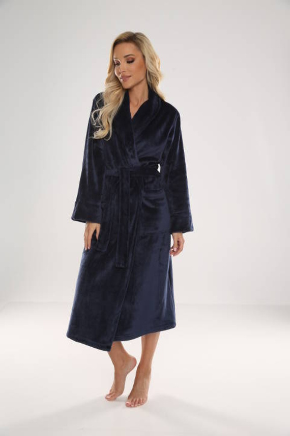 628 Albornoz de mujer Abigail Long Forex - azul marino