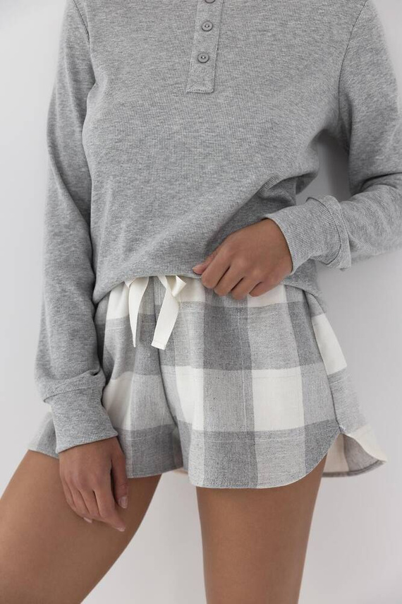 Pijama de mujer Maggie Sensis - gris melange