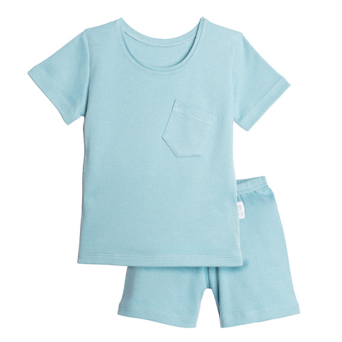 223037 Figo Nicol conjunto infantil manga corta 100% algodón azul