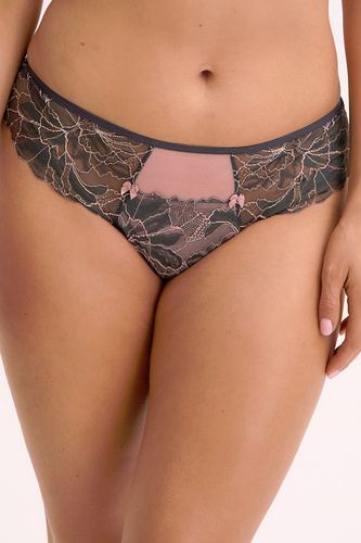 GFP 1318 Priya Brazilian Braguitas de mujer de Gaia - rosa grafito, con encaje y sensuales