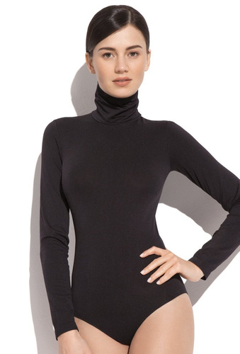 Gatta Body 5577 mujer cuello alto sin costuras manga larga microfibra