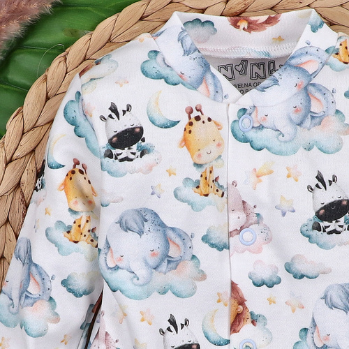 ABN-5610 Caftán para bebé de algodón orgánico Nini's Little Dreamers - botones automáticos sin níquel, seguros y cómodos para el bebé