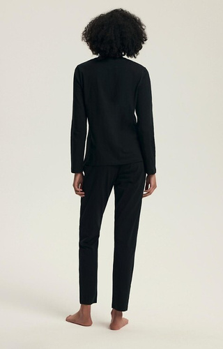 43727 Dairoku Henderson pijama de las mujeres negro - algodón, longitud. mangas y pantalones