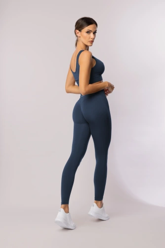 Leggings de mujer SPAIO Flex Innergy 2.0 azul marino - sin costuras, sujeción y recuperación