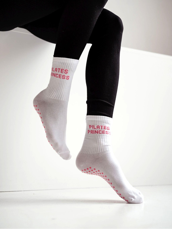 Calcetines Pilates Princess 1658-001 ABS Milena antideslizantes white 1