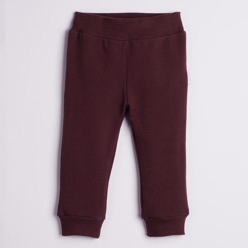 226276 Nicol Pantalones deportivos infantiles de algodón color marrón oscuro